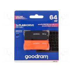  Goodram UME3-0640MXR11-2P USB ključek 64GB, 2 kosa
