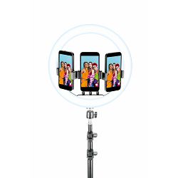  Selfie Ring Celularline RING TRIO – 10" LED obroč s trojnim držalom za pametne telefone