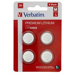 049533 VERBATIM CR2032 LITHIUM 3V 4PC OBEŠANKA