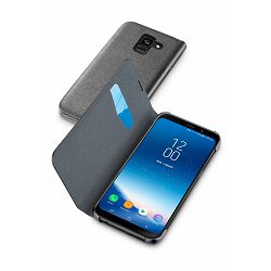  Preklopna torbica -Galaxy A8 2018, črna 