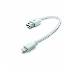 CellularLine USB kabel, Lightning konektor, 15cm, bel