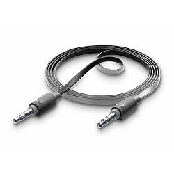 Audio kabel - aux-aux, 2m, črn