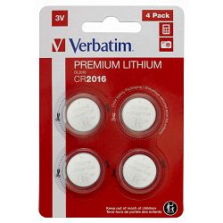 49531 BATERIJE CR2016 LITIJ 3V 4 PACK