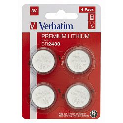 49534 BATERIJE CR2430 LITIJ 3V 4 PACK