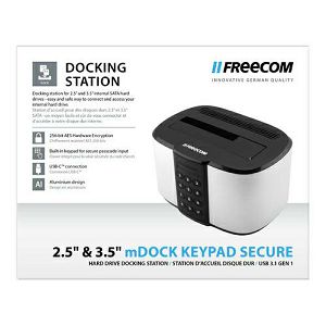 FREECOM 2.5”/3.5” HDD mDock KEYPAD SECURE, 256-AES ENCRYPTION docking postaja