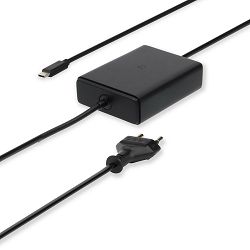 Nedis NBAU45110BK univerzalni GaN adapter za prenosnik z močjo 45 W