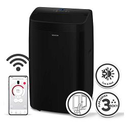 Sencor SACMT9079CH WIFI prenosna klimatska naprava z ogrevanjem, črna