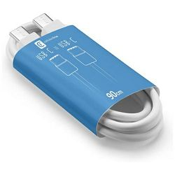 TECH AWAY USB-C - USB-C kabel, 0,9M, bel