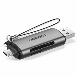 UGREEN CM185 Čitalec kartic USB-C/USB-A 