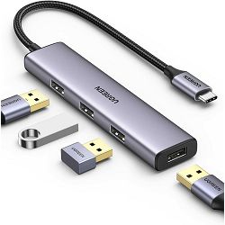 UGREEN CM473 USB 3.0 Adapter HUB USB-C v 4xUSB