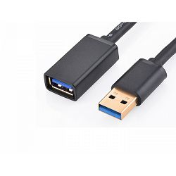 UGREEN US129 USB 3.0 podaljšek 1m, črn