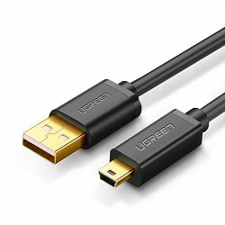 UGREEN US132 USB-A 2.0-MINI USB  kabel 1m, črn
