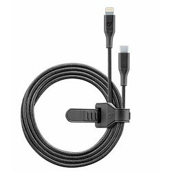 CellularLine USB kabel USB-C na lightning, 1m, črn