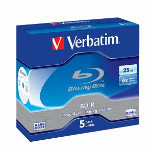 VERBATIM BD-R 25GB 6X WHITE/BLUE SURFACE 5PK