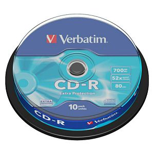 VERBATIM CD-R 52X 700MB EXTRA PROTECTION SURFACE 10PK