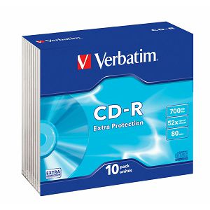 VERBATIM CD-R 52X 700MB EXTRA PROTECTION SURFACE 10PK