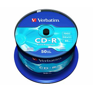 VERBATIM CD-R 52X 700MB EXTRA PROTECTION SURFACE 50PK