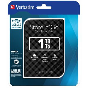VERBATIM Store'n'Go 1TB USB 3.0 2,5'' črno-siv zunanji disk