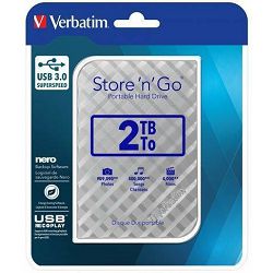VERBATIM Store'n'Go 2TB USB 3.0 2,5" srebrn zunanji disk