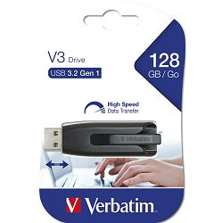 Verbatim V3 USB 3.2 Gen 1 - 128GB - ČRN